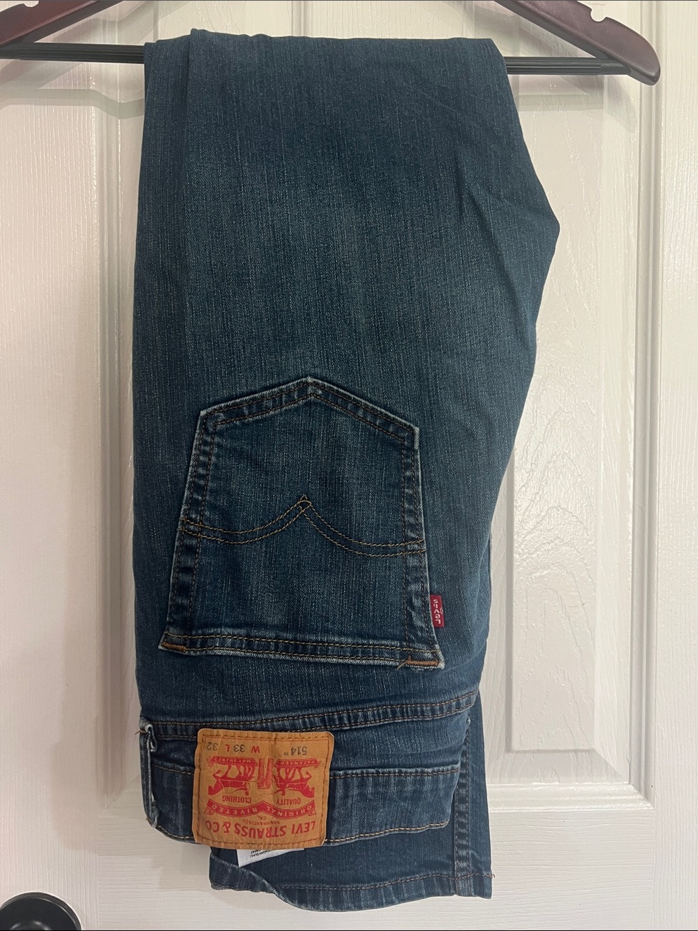 Levi's Blue Straight-Leg Men's Jeans 33x32